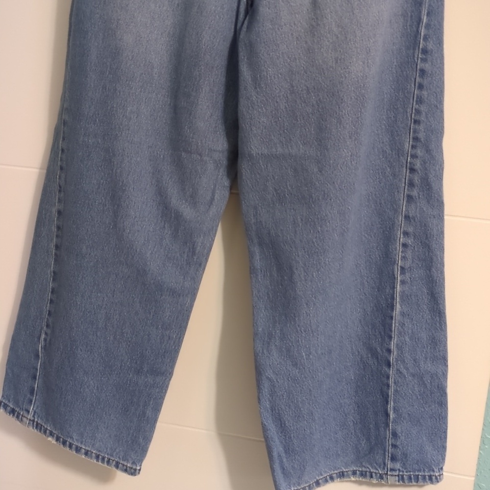 Circus NY Classic Blue High Waisted Women's Wide Leg Cropped Jeans Sz 31 - Picture 9 of 12